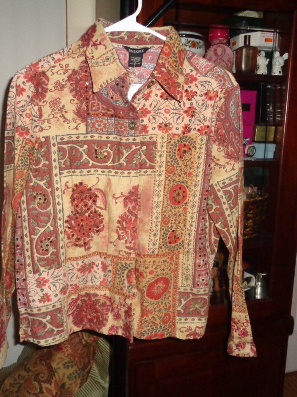 Women’s RAAKHEE Jacket Blazer Gold India Small NWT $40